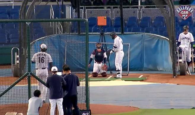 오타니 쇼헤이는 WBC 기간에 틈틈이 불펜피칭과 라이브피칭을 실시했다. 사진=MLB.com