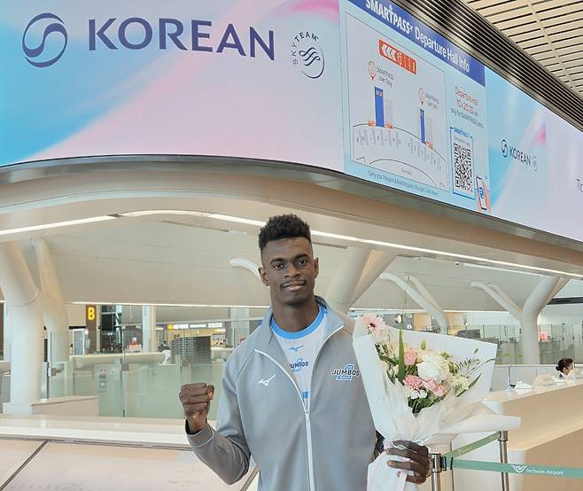 대한항공에 새로 합류한 외국인 공격수 호세 마쏘. 사진제공=대한항공