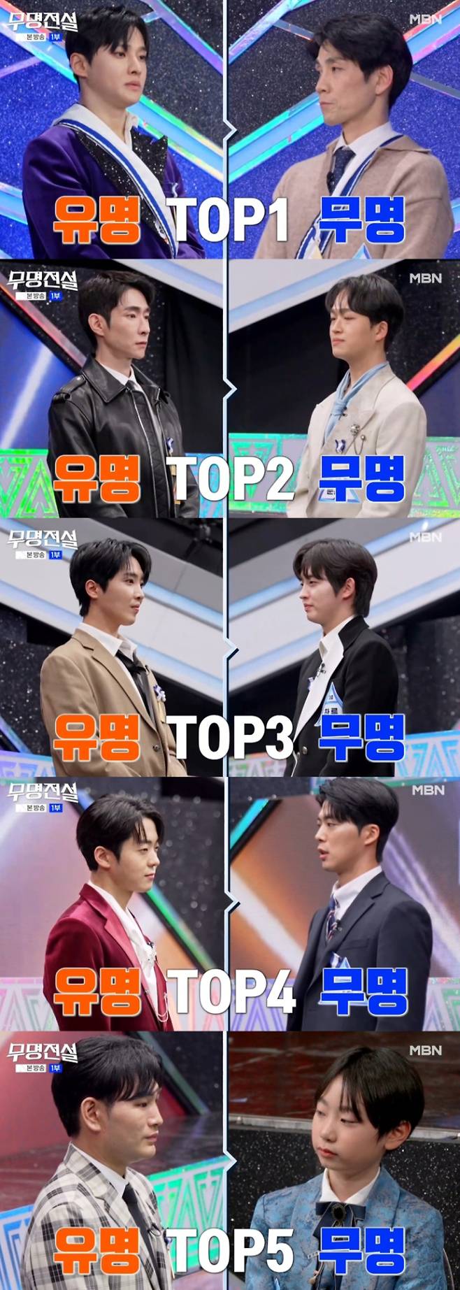 ‘무명전설’ TOP5 확정 (사진=무명전설)