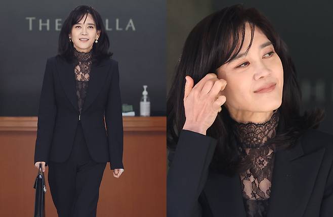 이부진 호텔신라 사장이 19일 오전 서울 중구 삼성전자 장충동 사옥에서 열린 호텔신라 정기 주주총회에 참석한 후 이동하고 있다. 뉴스1