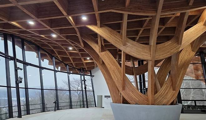 목조로 지은 첫 전망대인 대전 보문산 큰나무 전망대는 이달 중 문을 연다. 대전광역시 제공