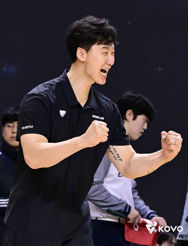 박철우 우리카드 감독 대행. 사진=KOVO