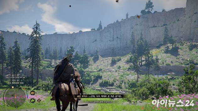 펄어비스 '붉은사막' 게임플레이 화면. [사진=박정민 기자]