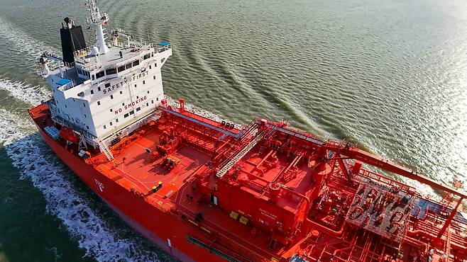 액화천연가스 운반선 모습. EPA연합뉴스