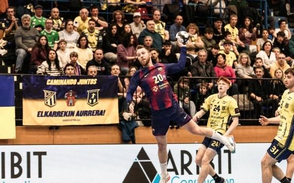 사진 2025/26 시즌 스페인 남자 핸드볼 아소발리그 바르셀로나와 비다소아 이룬 경기 모습, 사진 출처=바르셀로나