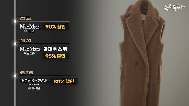 ▲ 지난해 2월 김인택 부장판사가 자신의 여권을 면세점 팀장에게 전달, 약 95%할인받아 막스마라 코트 2벌을 대리구매했다.&nbsp;&nbsp;