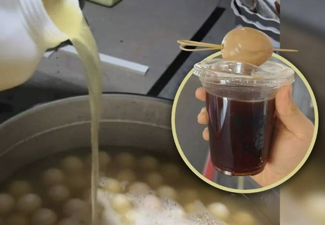 중국의 한 카페가 ‘어린이의 소변에 삶은 달걀’을 넣은 이색적인 아메리카노를 출시해 논란이 일고 있다. SCMP 캡처