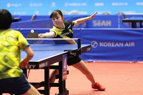 탁구 국가대표 2차 선발전에 나선 허예림의 경기 장면 [대한탁구협회 제공. 재판매 및 DB 금지]