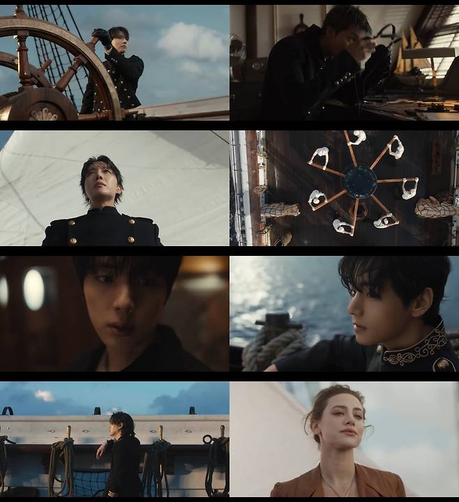 방탄소년단 '스윔' 뮤직비디오 갈무리