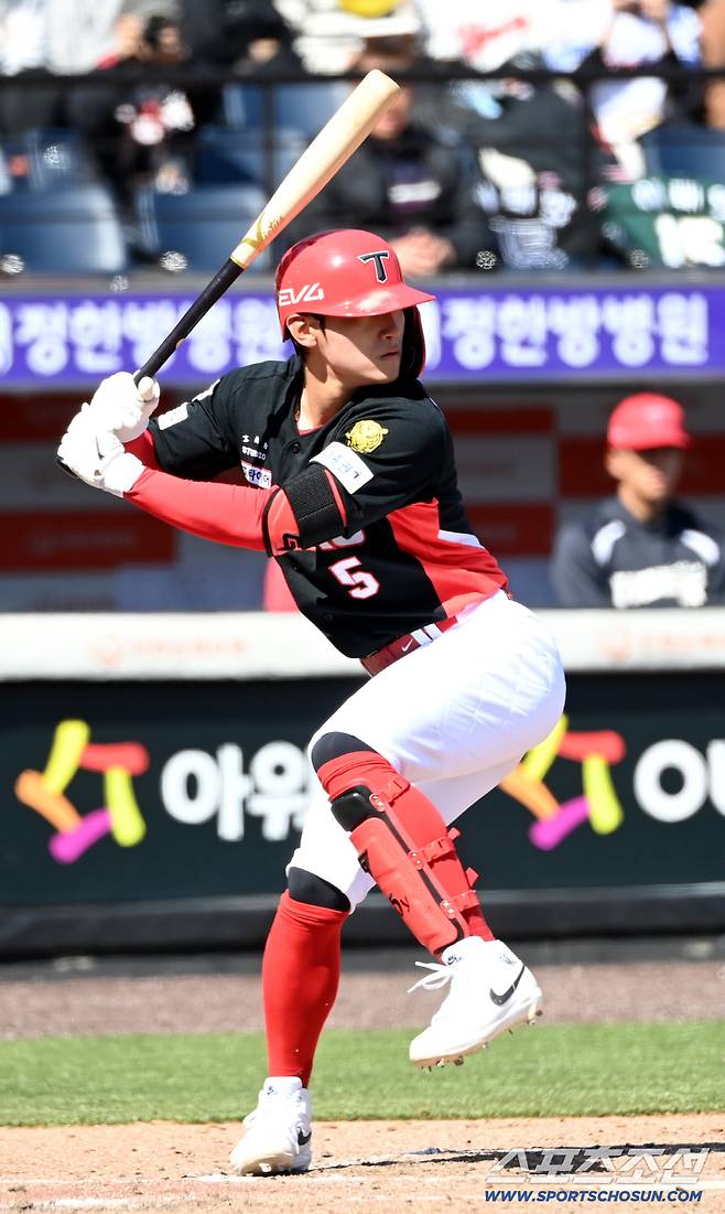 19일 대전한화생명볼파크에서 열린 KIA와 한화의 시범경기. 타격을 하는 KIA 김도영. 대전=허상욱 기자wook@sportschosun.com/2026.03.19/