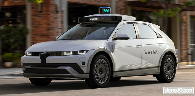 현대자동차 아이오닉5에 적용된 웨이모의 모습