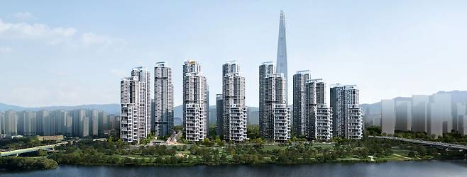 장미아파트 재건축 조감도. 자료:서울시