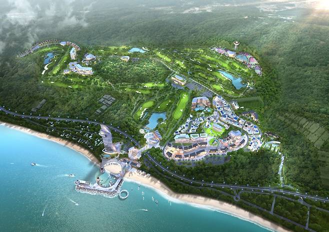 대규모 투자가 이뤄질 강원도 고성 화진포 해수욕장 일대 조감도