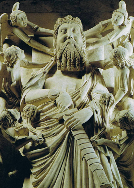 페드루 1세 무덤에 놓인 누워있는 조각상, 1360년경