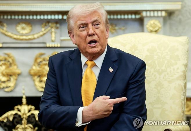 트럼프 대통령 [로이터 연합뉴스. 재판매 및 DB 금지]