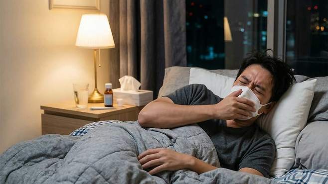 중증 코로나를 앓은 사람들은 그렇지 않은 사람에 비해 폐암 발병률이 높은 것으로 나타났다｜출처: Gemini 생성