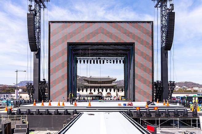 그룹 방탄소년단 광화문 컴백 공연 무대 / 사진제공=빅히트 뮤직, 넷플릭스