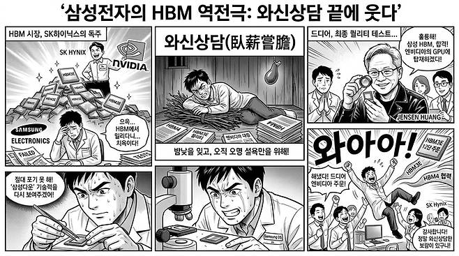 눈물 없이는 볼 수 없는 삼성전자의 반전 스토리. <제미나이로 생성>