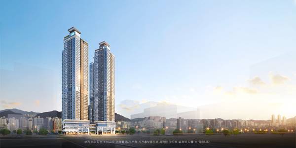 경남 아파트 공급이 부족한 상황에서 창원 성산구에서 GS건설이 공급하는 '창원자이 더 스카이'가 주목받고 있다. 사진은 창원자이 투시도.