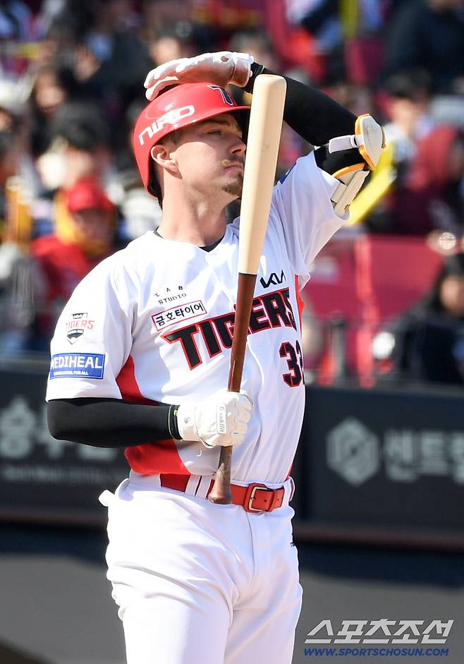 13일 광주 기아챔피언스필드에서 열린 KIA 타이거즈와 SSG 랜더스의 시범경기. KIA 데일이 타격을 하고 있다. 광주=박재만 기자 pjm@sportschosun.com/2026.03.13/