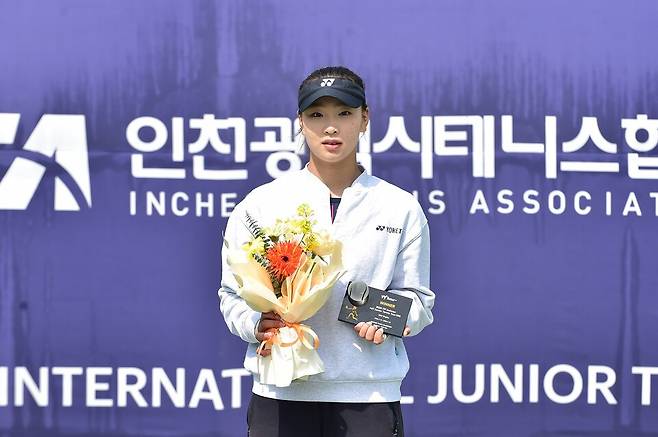 생애 첫 ITF 국제주니어 타이틀을 획득한 이예린 / 황서진 기자(대한테니스협회 미디어팀)