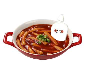 신전떡볶이 메뉴 사진. 신전떡볶이 홈페이지.