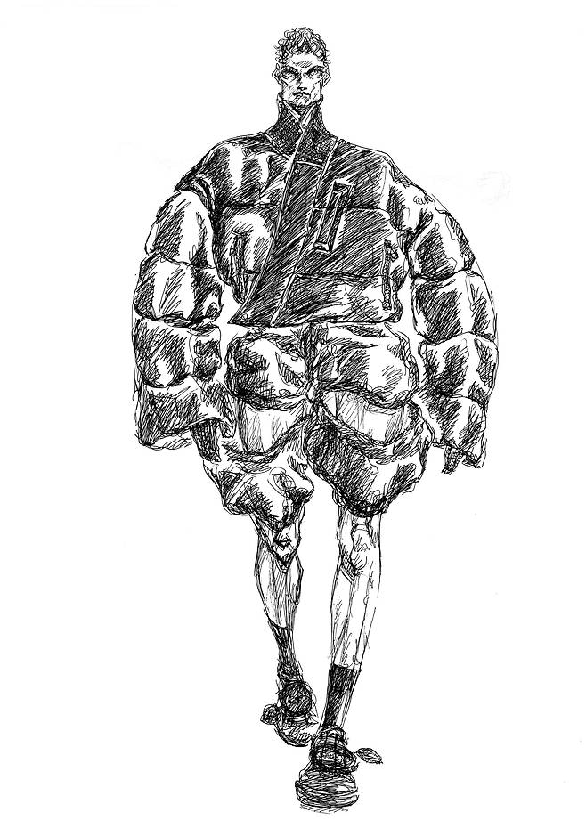 BTS '제이홉' 공연 의상 콘셉트 스케치/송지오 제공