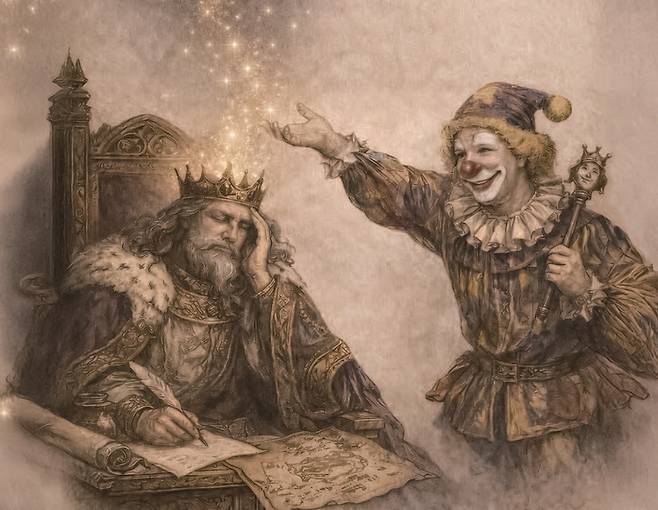 리어왕과 바보 광대. /사진 챗GPT