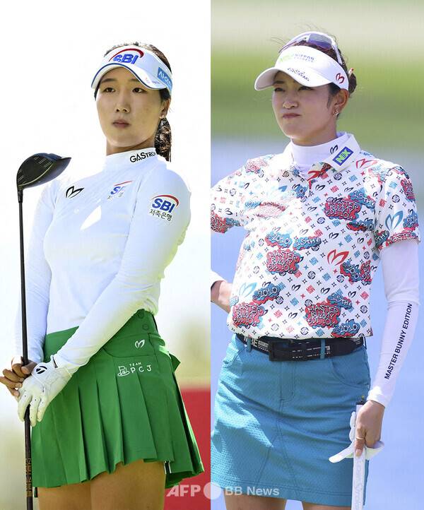 2026년 미국여자프로골프(LPGA) 투어 포티넷 파운더스컵에 출전한 이동은 프로, 에리카 하라(일본). 사진제공=ⓒAFPBBNews = News1 (사진을 무단으로 사용하지 마십시오.)