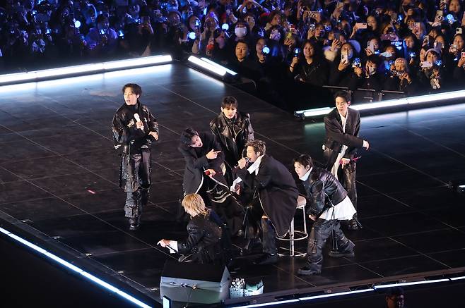 방탄소년단(BTS)이 21일 서울 광화문광장에서 ‘BTS 컴백 라이브: 아리랑’ 발매 기념 컴백 공연을 하고 있다. 2026.3.21 사진공동취재단