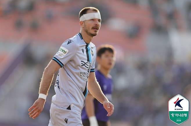 [서울=뉴시스]K리그1 인천 무고사. (사진=한국프로축구연맹 제공)