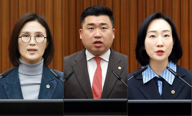 사진 왼쪽부터 김현미, 최원석, 김효숙 의원. (사진=시의회 제공)