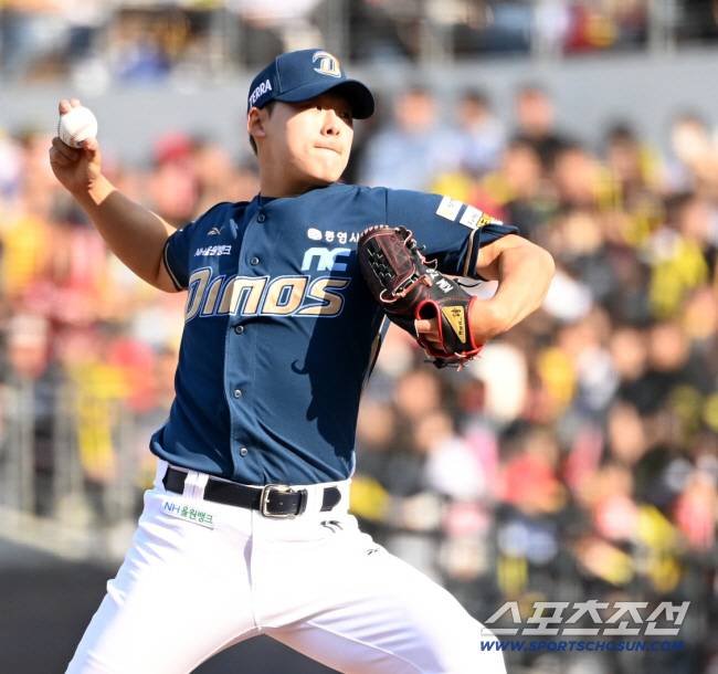 22일 광주KIA챔피언스필드에서 열린 NC와 KIA의 개막전, NC 김태경이 역투하고 있다. 광주=허상욱 기자wook@sportschosun.com/2025.03.22/