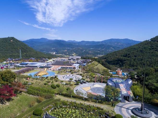 산청 동의보감촌 드론 전경 사진