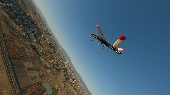 실드 AI의 하이브마인드를 탑재한 미쓰비시 중공업의 ARMD 드론. 미쓰비시 중공업