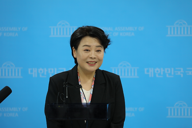 국민의힘 서울시장 예비후보로 나선 윤희숙 전 의원. <윤희숙 캠프 제공>