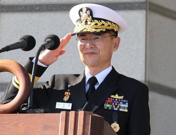 23일 신임 해군참모총장에 내정된 김경률 해군작전사령관