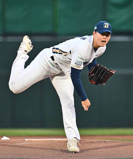 [OSEN=부산, 이석우 기자] NC 다이노스 김태경 077 2025.04.11 / foto0307@osen.co.kr