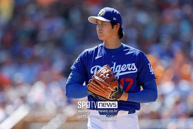 ▲ 오타니 쇼헤이 쇼헤이의 이도류 스케줄이 공개됐다. 오는 25일 LA 에인절스를 상대로 마지막 시범경기에 등판한 뒤 4월 1일 클리블랜드 가디언스를 상대로 정규시즌 첫 이도류 출격에 나선다.