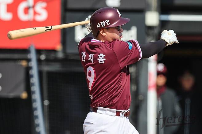 ▲ 키움 히어로즈 안치홍. ⓒ 키움 히어로즈