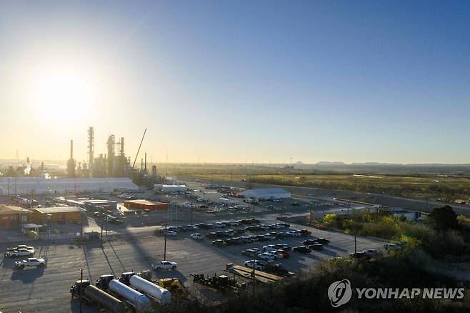 미국 텍사스주의 정유 시설  [AFP=연합뉴스. 재판매 및 DB 금지]