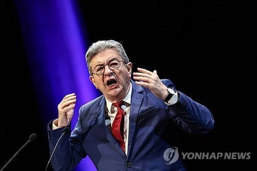 프랑스 극좌정당 굴복하지않는프랑스의 장뤼크 멜랑숑 대표 [AFP 연합뉴스 자료사진. 재판매 및 DB 금지]