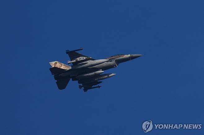 이스라엘 전투기 [AP 연합뉴스 자료사진 재판매 및 DB 금지]