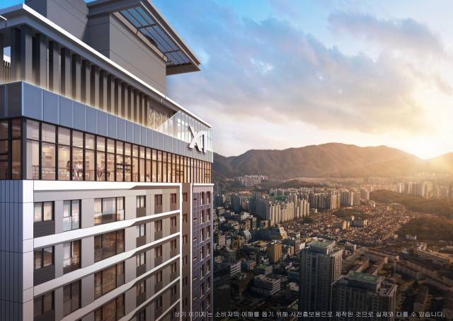 경남 창원시 성산구에 들어설 ‘창원자이 더 스카이’ 조감도. GS건설 제공