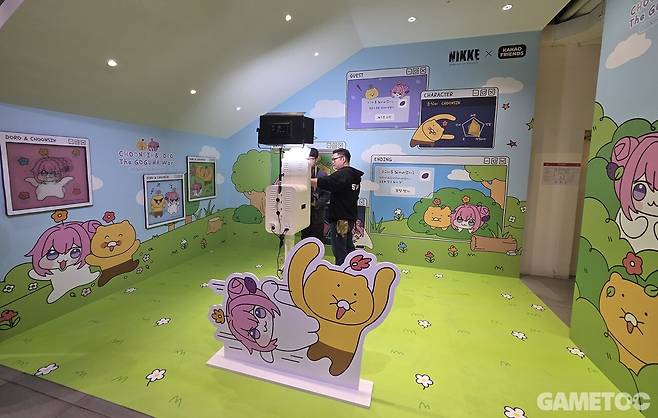 인생네컷처럼 기념 사진을 찍을 수도 있다. (사진= 문원빈 기자)