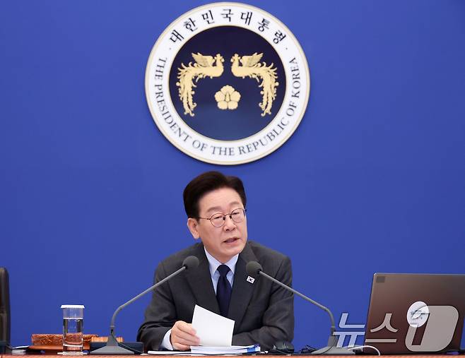 이재명 대통령이 24일 청와대에서 열린 국무회의에서 발언하고 있다. (청와대통신사진기자단) 2026.3.24 ⓒ 뉴스1 허경 기자