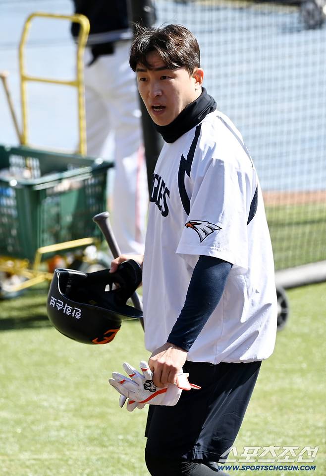 19일 대전한화생명볼파크에서 열린 KIA와 한화의 시범경기. 한화 손아섭이 훈련을 펼치고 있다. 대전=허상욱 기자wook@sportschosun.com/2026.03.19/