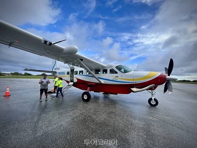 북마리아나제도 로타섬은 사이판에서 경비행기로 약 30분이면 닿을 수 있다./ 사진- 박은하 기자