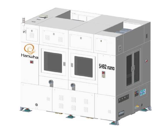 한화세미텍이 개발한 2세대 하이브리드본더 'SHB2 Nano'. [사진=한화세미텍]