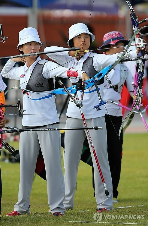 2014 인천 아시안게임에 출전한 북한 양궁 선수 [연합뉴스 자료사진]